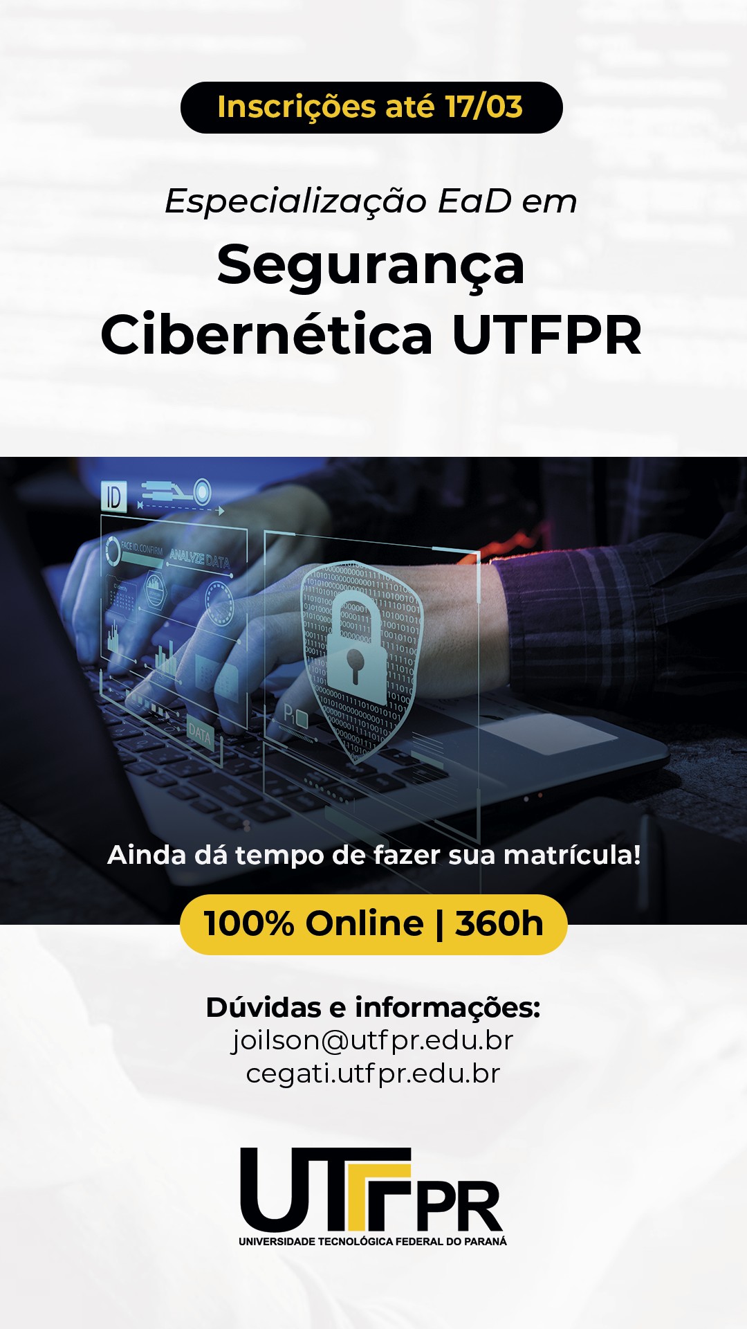 Peça 1 da campanha de tráfego pago da UTFPR