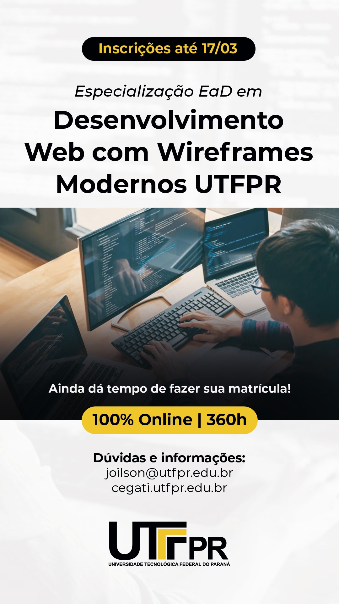 Peça 2 da campanha de tráfego pago da UTFPR
